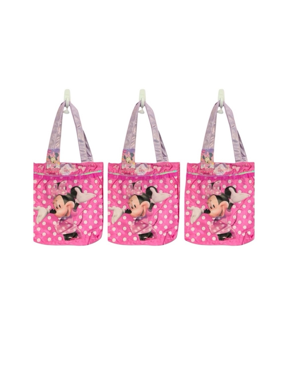 Disney Minnie Mouse Satin Bags Bundle of 3